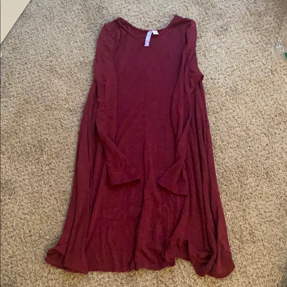 Pretty red sweater dress